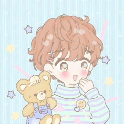 30组超萌卡通情侣头像 一男一女一对两张高清图