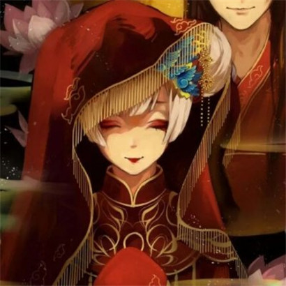 穿嫁衣的红衣古风情侣头像 20张高清一对头像分享