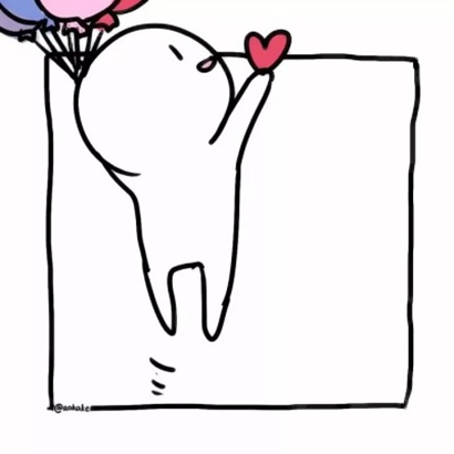 16组呆萌卡通情侣头像 一左一右高清款来啦