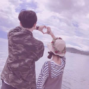 18组小清新情侣头像 两人一对高清图