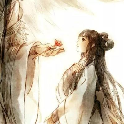 24张高清动漫古风情侣头像 氛围感拉满的唯美款