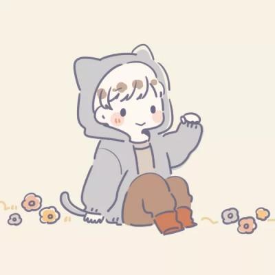 24张高清可爱动漫情侣头像 一男一女配对款