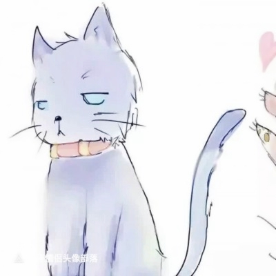 12张可爱简约手绘动漫情头 高清无水印