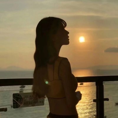 微信情头一对侧脸！28张高清好看的一男一女侧脸情侣头像