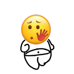 聊天斗图必备！这套奔跑小黄脸表情包太好用了