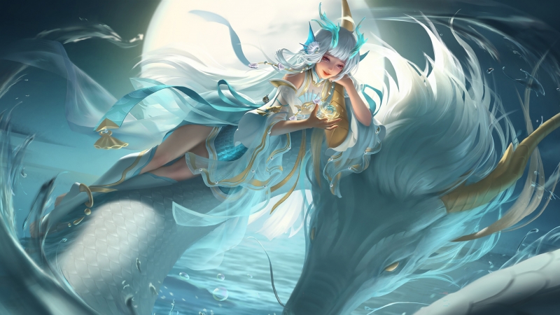 王者荣耀西施游龙清影同人高清壁纸来啦