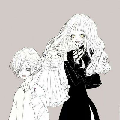 16组高清创意二次元情侣QQ头像 一对两张动漫情头