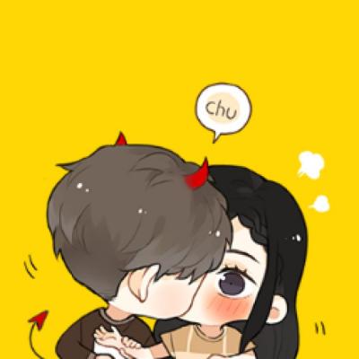 20组超可爱创意卡通情侣头像 高清无水印