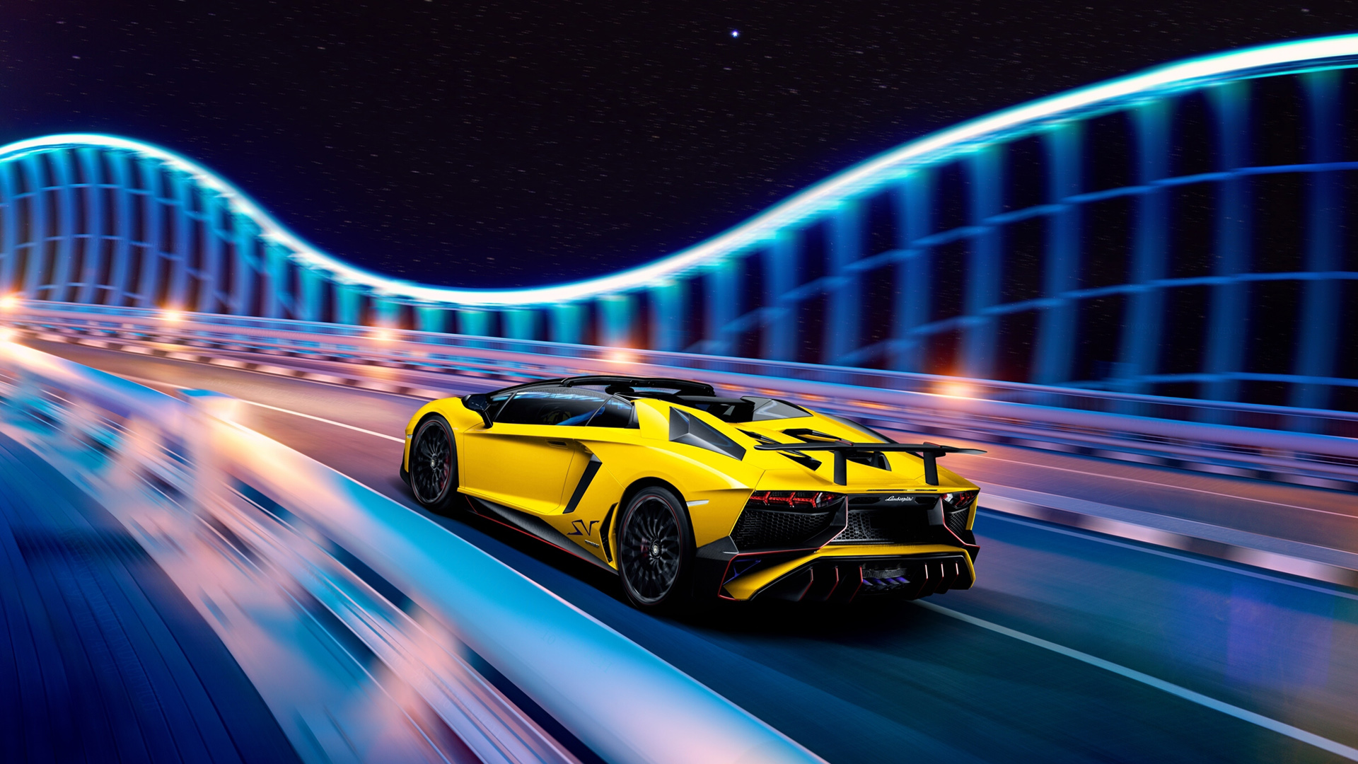兰博基尼Aventador LP750-4 SV敞篷版高清壁纸合集