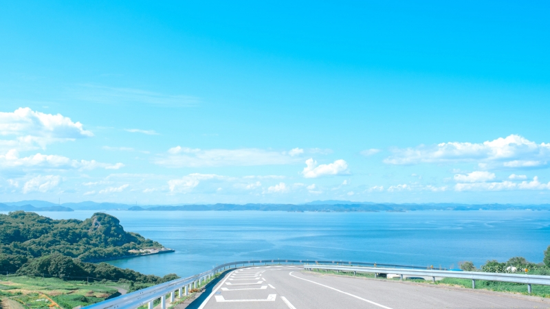 氛围感拉满！海边公路风景高清壁纸合集