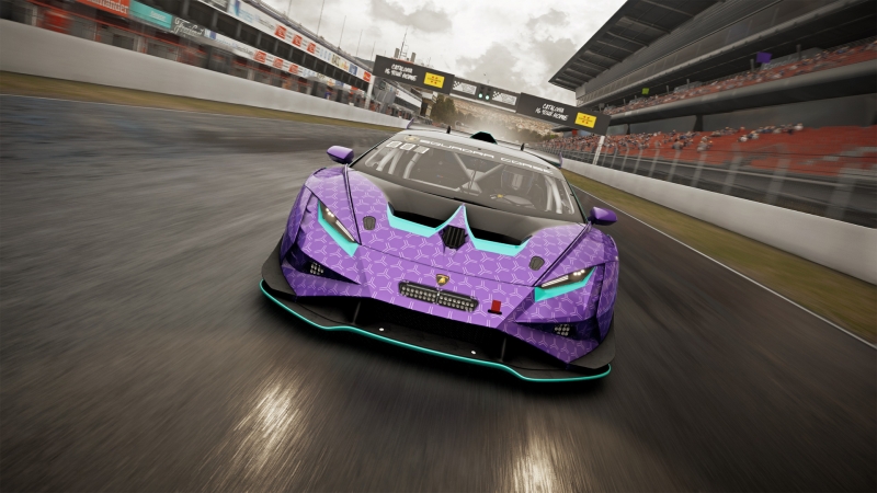兰博基尼Huracan Super Trofeo EVO2紫色超跑高清壁纸分享