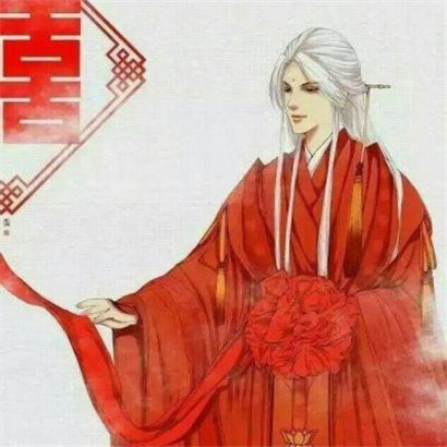 穿嫁衣的红衣古风情侣头像 20张高清一对头像分享