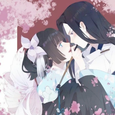 34张高清动漫古风意境情侣头像合集