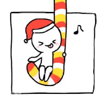 28组超可爱简笔小白人情头 左右配对手绘款高清分享