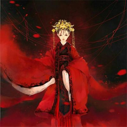 穿嫁衣的红衣古风情侣头像 20张高清一对头像分享