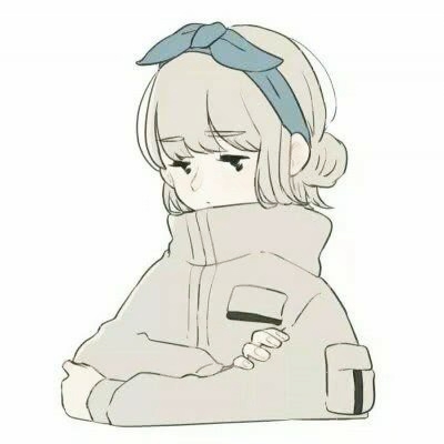 12张可爱简约手绘动漫情头 高清无水印