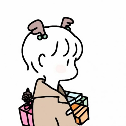 22张超可爱！一男一女手绘情侣头像合集