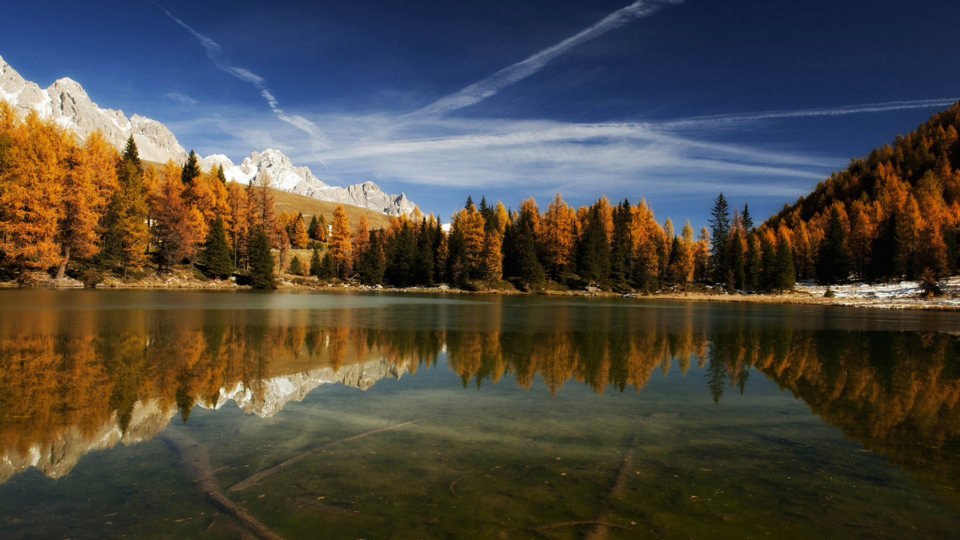意大利圣培露秋日山湖美景壁纸合集