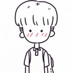 超可爱！14组小孩简笔画情侣头像 一对两张高清款