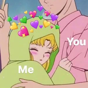 这款MEandYOU甜蜜情侣头像，单张就能磕到氛围感