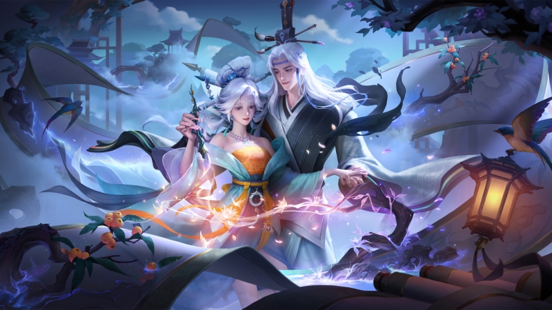 王者荣耀干将莫邪画中仙皮肤高清壁纸合集