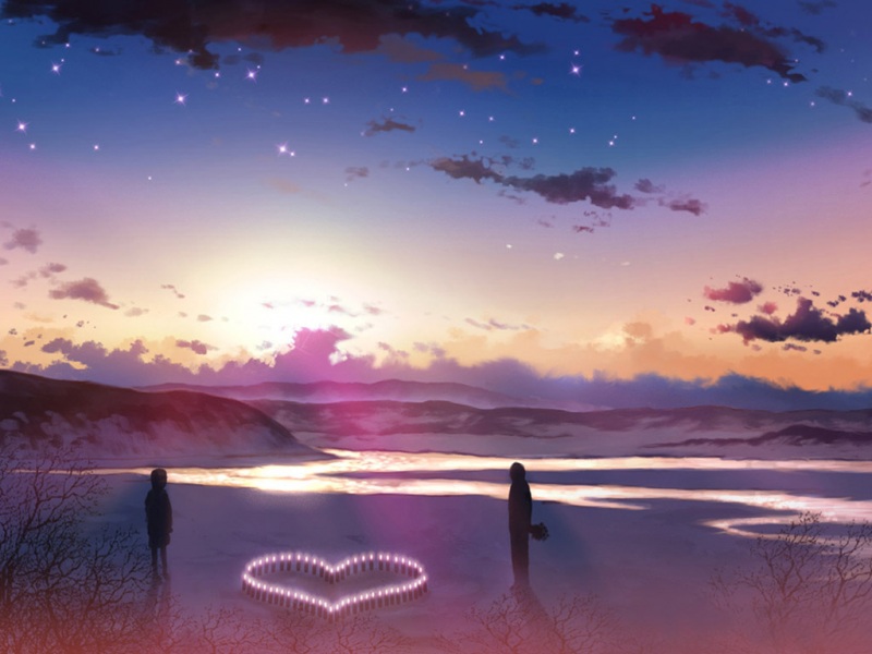 能当电脑桌面的浪漫动漫风景壁纸