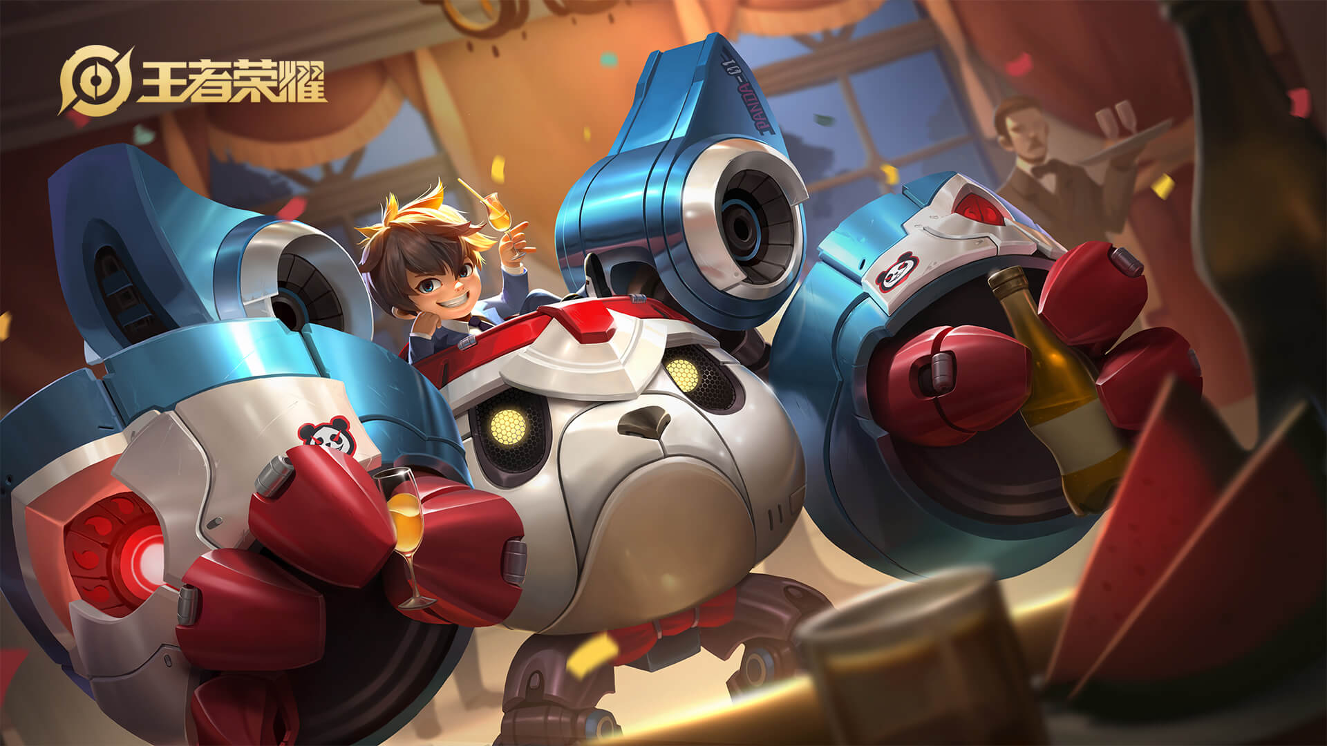 刘禅-绅士熊喵王者荣耀高清壁纸 多款尺寸可选