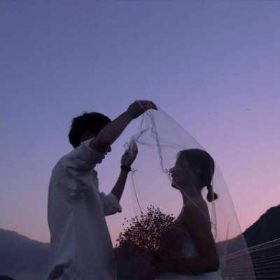 穿婚纱的情侣头像一对两张 14组高清婚纱系列情头合集