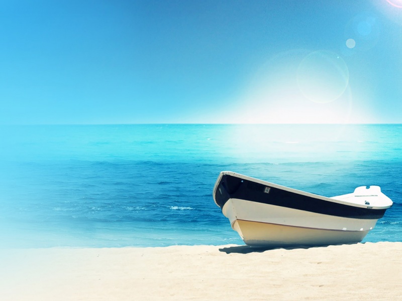 碧海蓝天大海风景！这款启航电脑桌面壁纸太治愈了