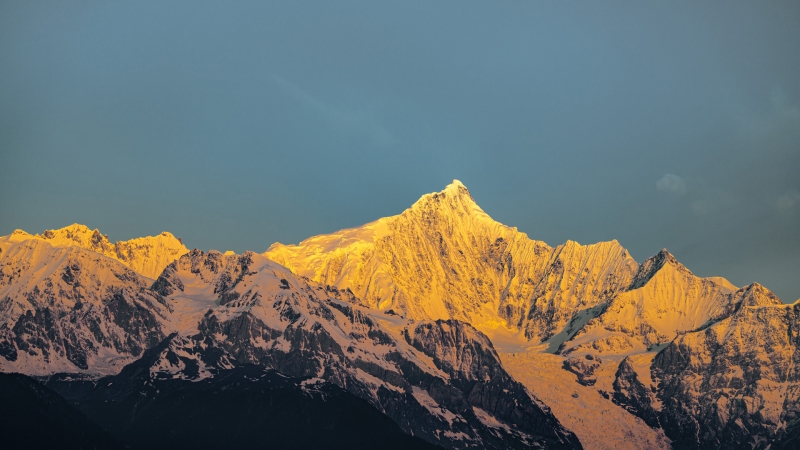 日落金山高清风景壁纸推荐