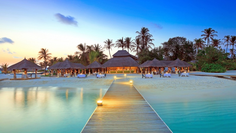 马尔代夫群岛风景电脑动漫桌面壁纸分享