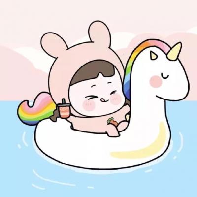 超萌卡通微信情侣头像一男一女 24张高清可爱款