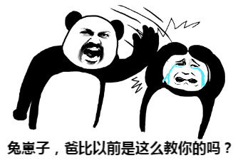 熊猫头爸比训儿子的日常表情包合集