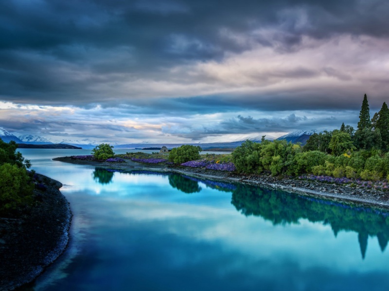 新西兰特卡波小镇风景电脑桌面壁纸分享