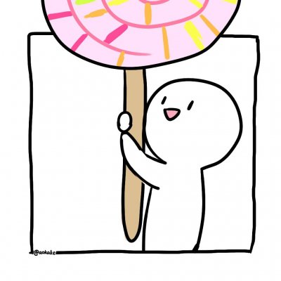 16组超有互动感的白底简笔小人情侣头像 高清手绘款