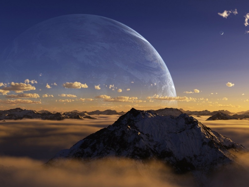 氛围感拉满！空中星球风景电脑动漫壁纸合集