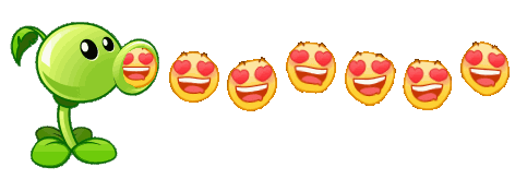 草莓味二喵创作的豌豆射手表情包来啦