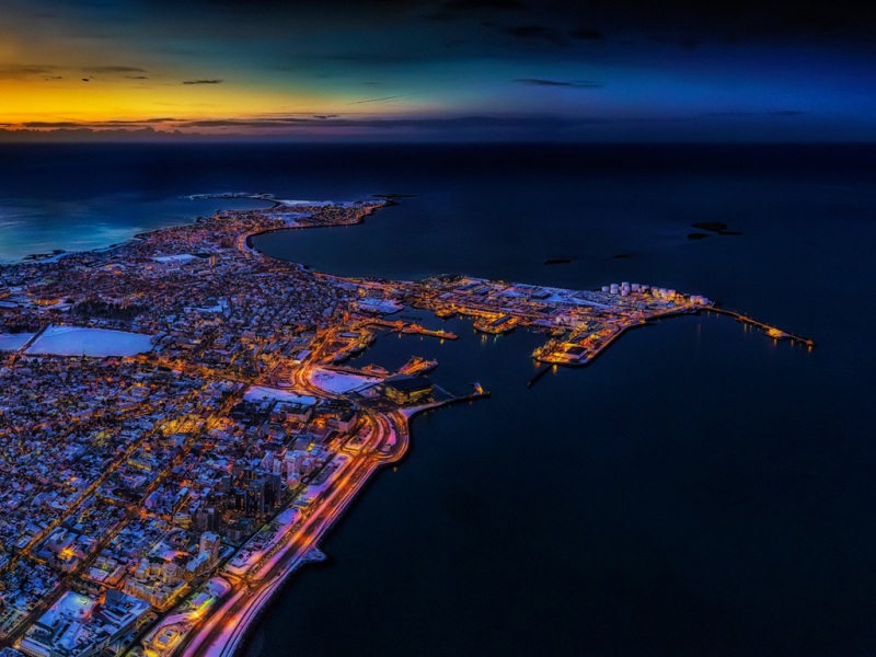 雷克雅未克冰岛风景电脑桌面壁纸，多款分辨率高清可选