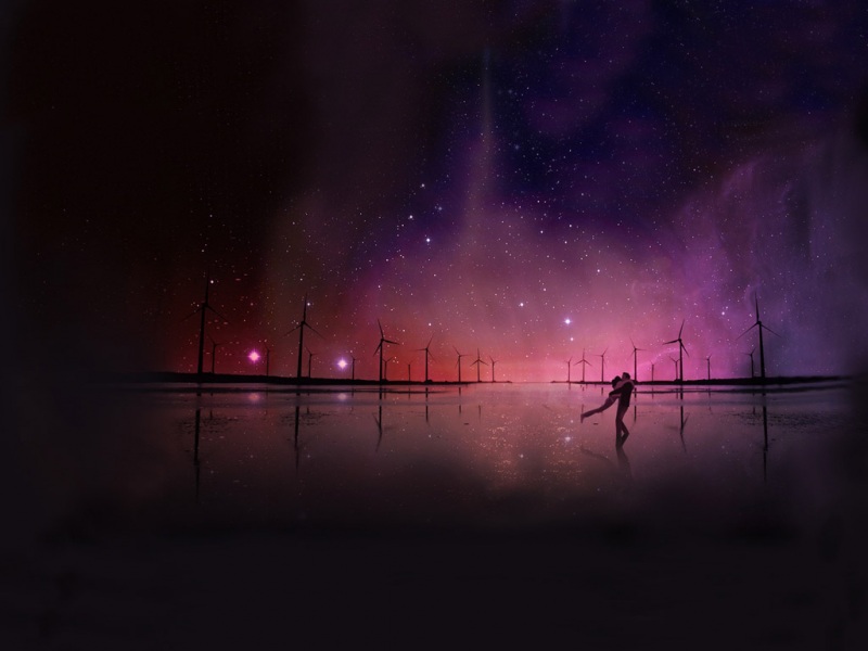 浪漫星空爱情主题电脑壁纸推荐