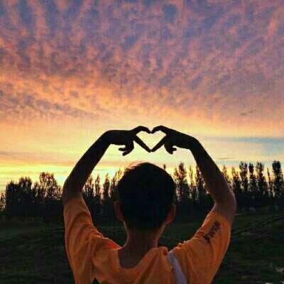 落日夕阳情侣头像来啦！28张高清唯美一对两张任你挑