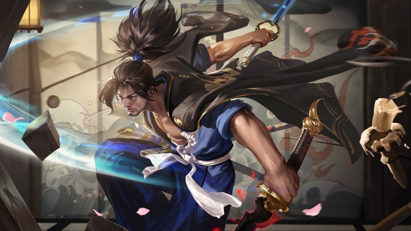 王者荣耀英雄品质升级：宫本武藏专属高清壁纸上线