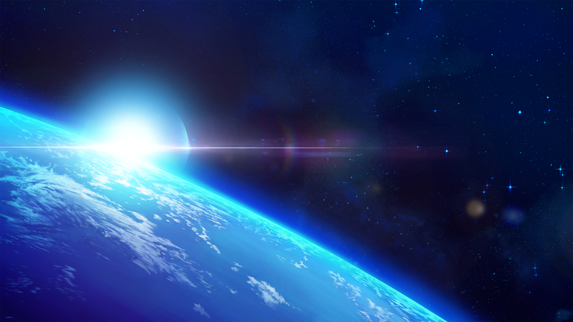 这款星空星球光2K高清壁纸 适配多款电脑屏幕尺寸