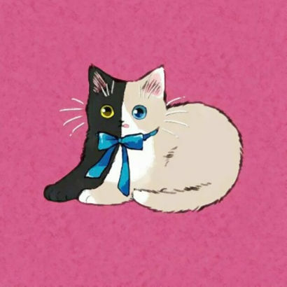 超可爱！12组一左一右动漫猫咪情侣头像高清图