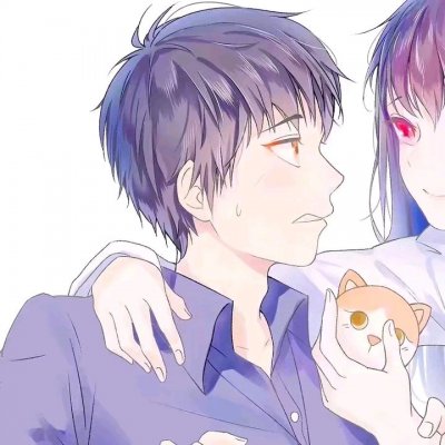 30张高清动漫情侣接吻头像 双人亲吻情头合集