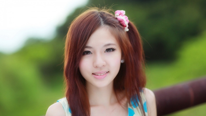 可爱清纯小清新美女电脑桌面高清壁纸分享