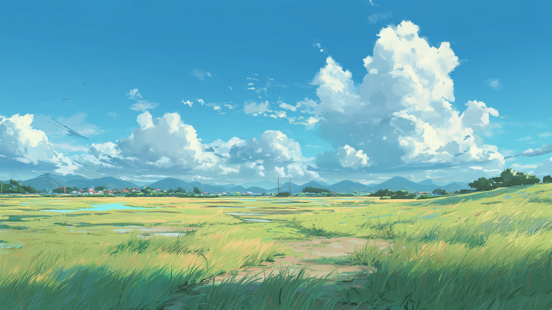 闭眼入！治愈系乡村风景电脑动漫壁纸来了