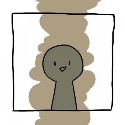 36张高清方框简笔小人情侣头像 氛围感拉满的小众情头