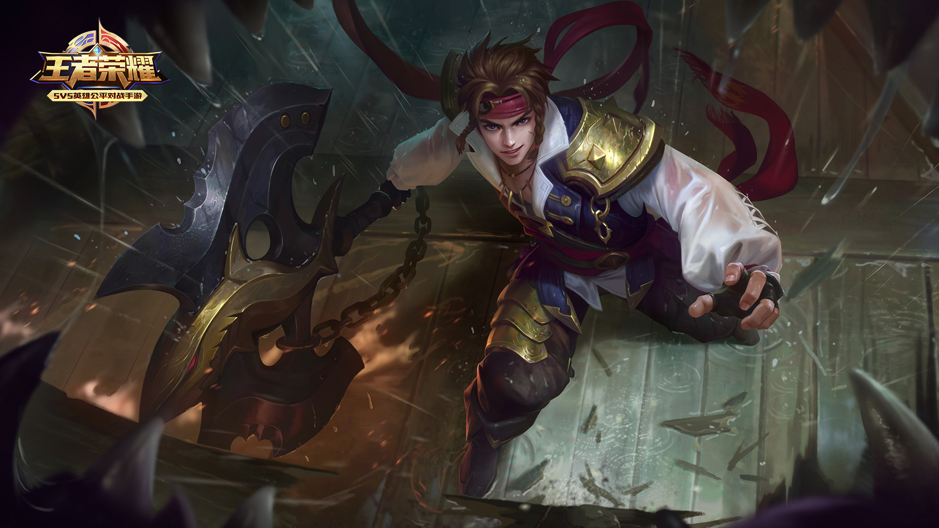 王者荣耀孙策「海之征途」高清壁纸来啦