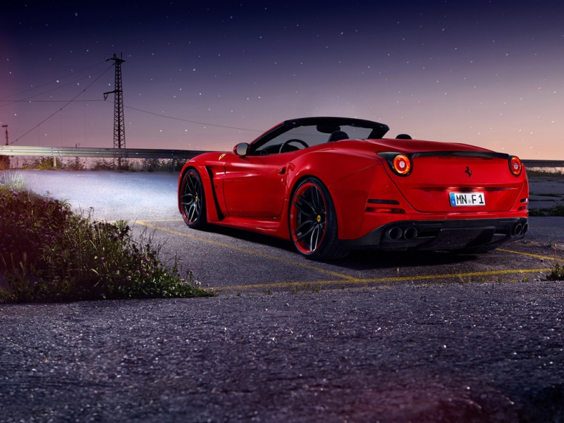 红色法拉利MN F1配夜景！这套壁纸直接把氛围感拉满