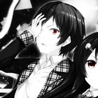 黑白暗黑风动漫情侣头像来了！18张高清二次元情头合集